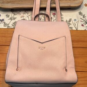 Dune London Pink Backpack with Geometric Shape